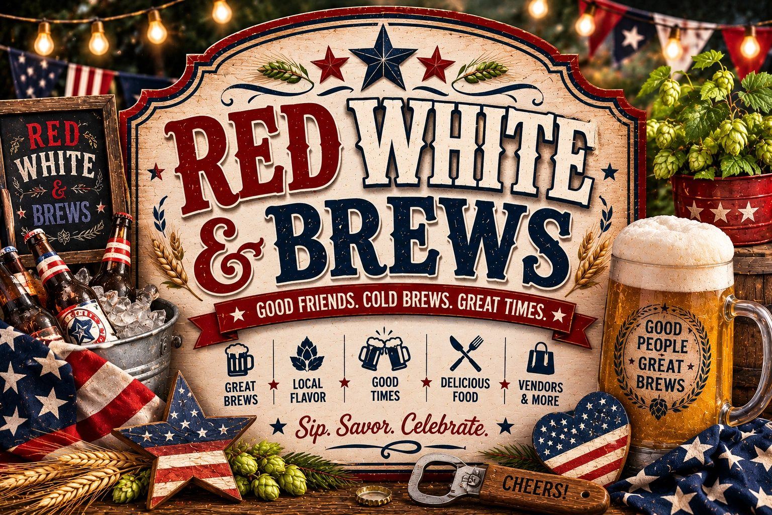 Red, White & Brews at Krush Brau Park, Portal Immersion Center, Kissimmee FL