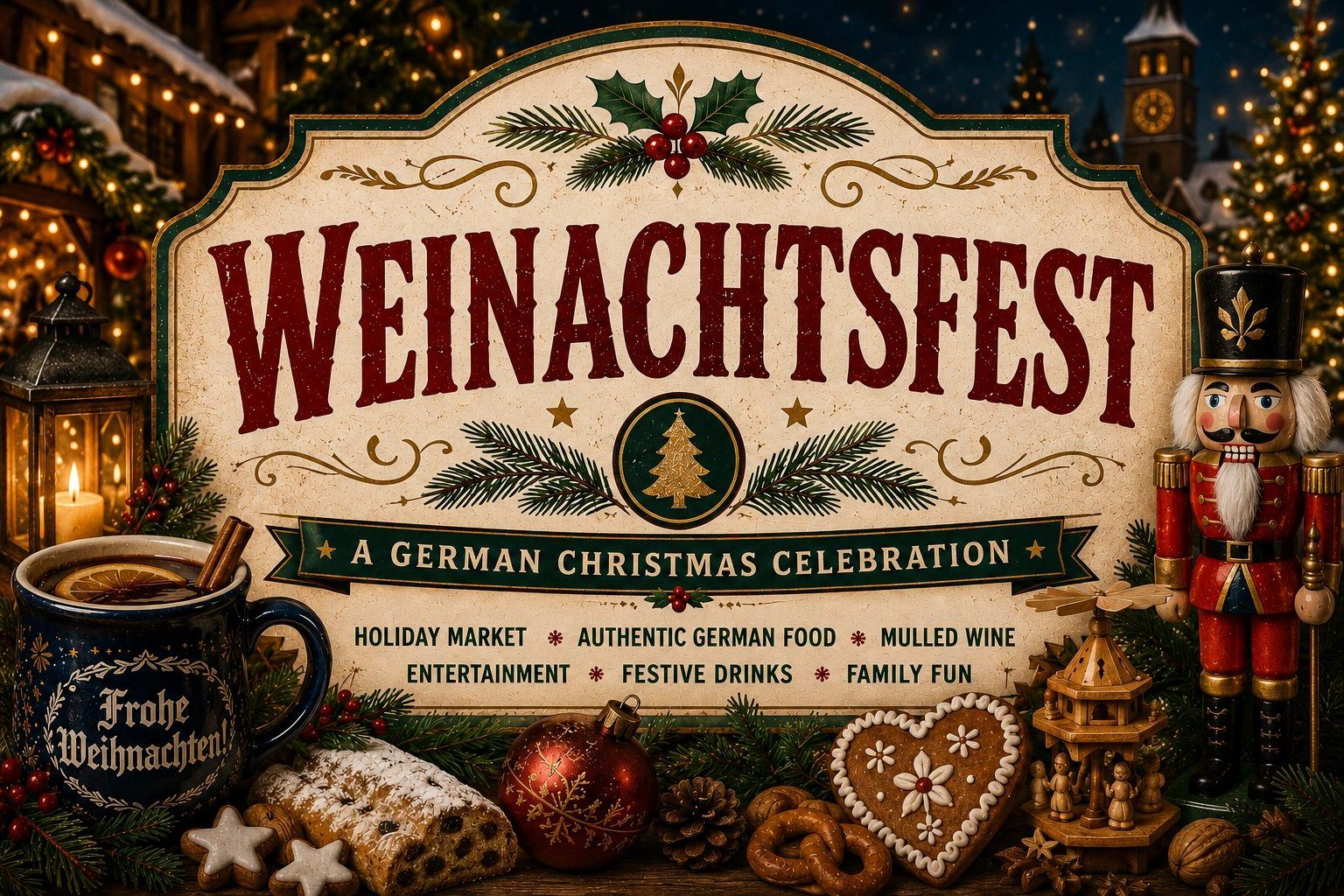 Weihnachtsfest & Christkindlmarkt at Krush Brau Park, World Event Center, Kissimmee FL
