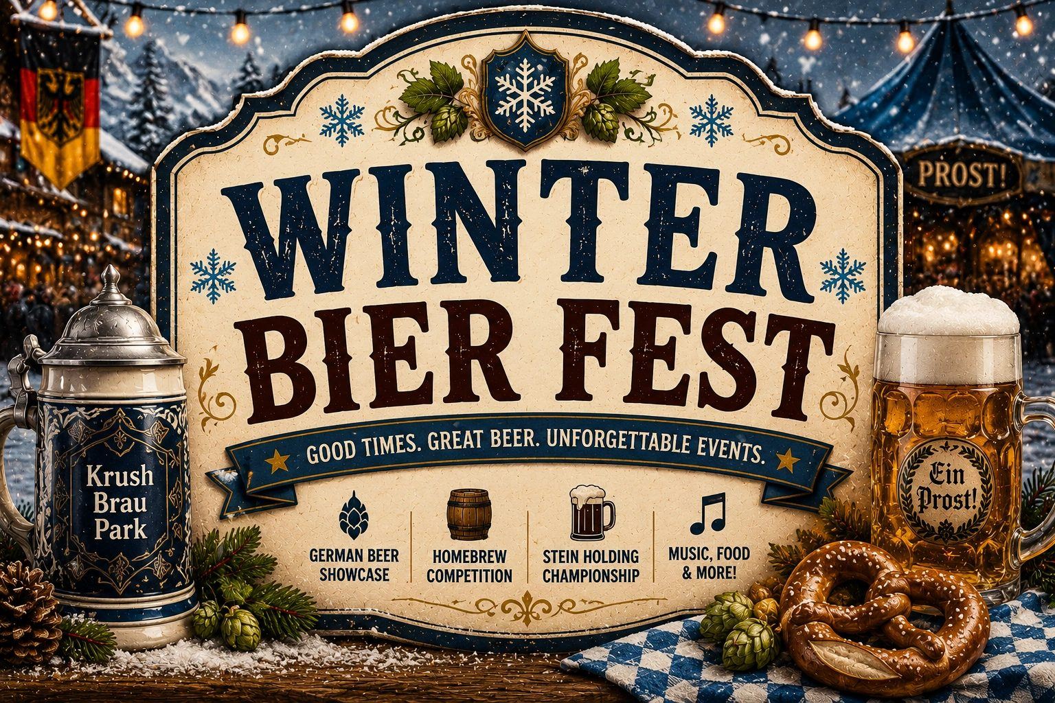 Winter Bier Fest at Krush Brau Park, Portal Immersion Center, Kissimmee FL